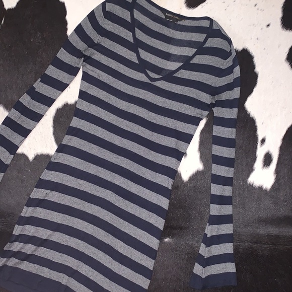 BCBGMAXAZRIA silk cashmere blend striped dress xs - Picture 3 of 12